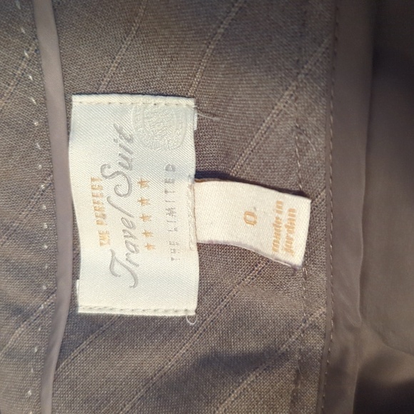 The Limited Perfect Travel Suit Gray A-line Skirt Wool Blend Women's Size 0 - Picture 3 of 5